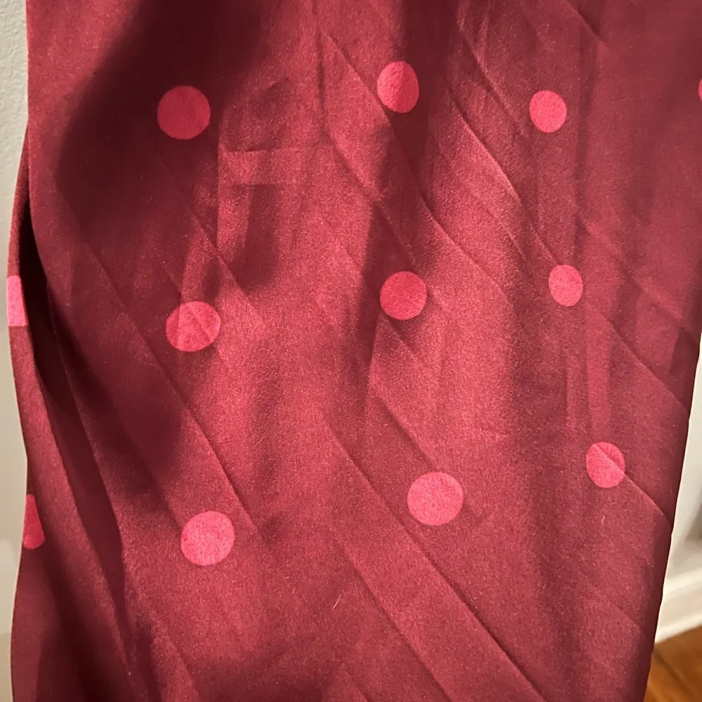Abercrombie & Fitch Burgundy One-Shoulder Dress, XS